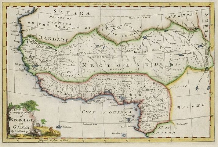 carte Afrique au XVIIIeme siècle